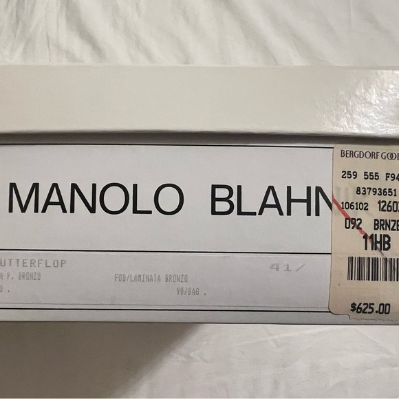 Monolo Blahnik copper heels. Size 41.5. - Picture 8 of 8